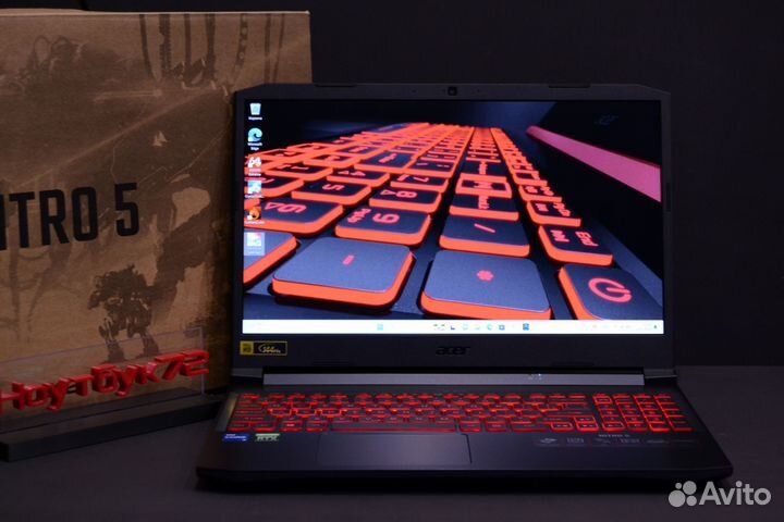 Игровой ноутбук Acer Nitro. RTX 3050Ti/16gb/6ядер