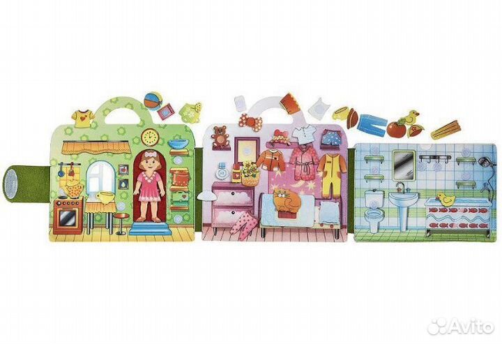 Интерактивная развивающая фетровая книга