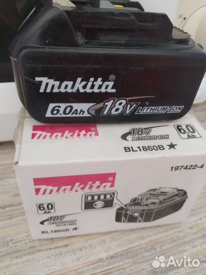 Оригинал Makita 18v 6ah