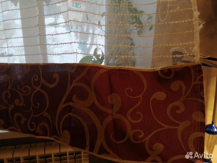 Шторы бу тюль + занавеска