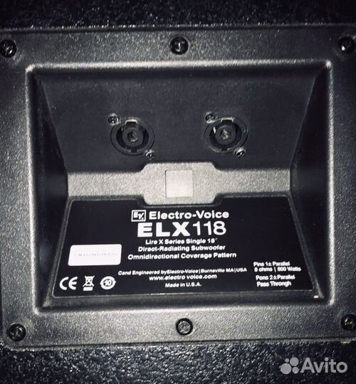 Сабвуфер Electro-Voice ELX 118 USA