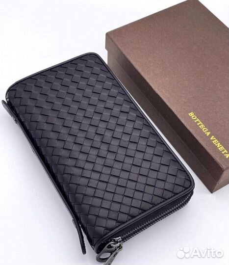 Мужское кожаное портмоне Bottega Veneta
