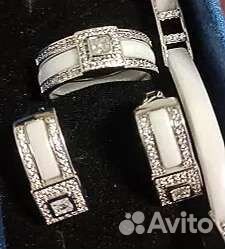 Серьги + кольцо трансформер