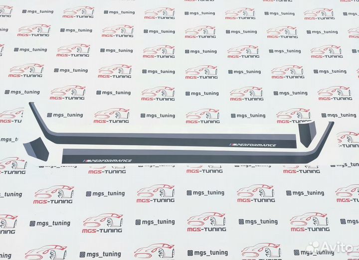 Наклейки на пороги BMW Х4 G02 M-Perfomance