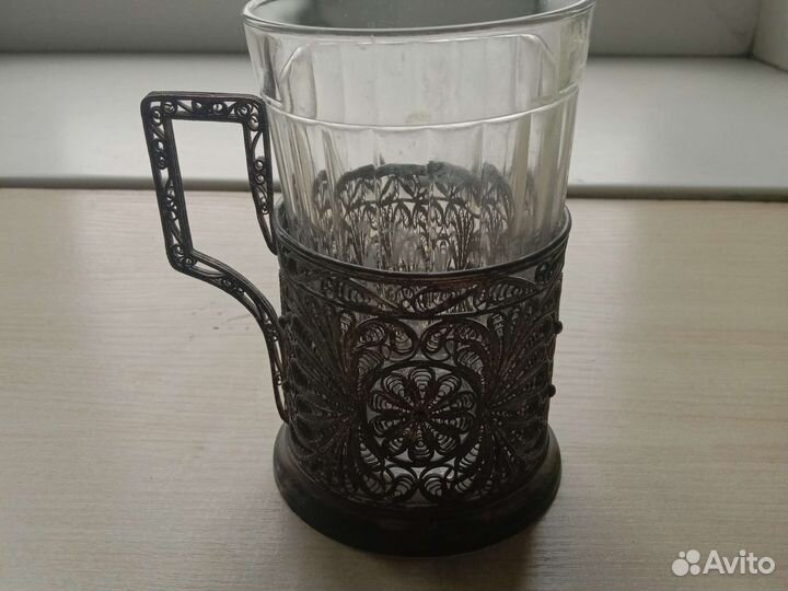 Подстаканники СССР скань,посеребренное.цена за 3ш