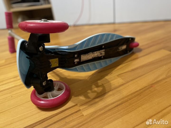 Самокат детский трехколесный reaction princess