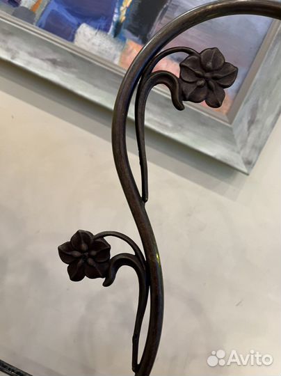 Антикварная лампа цветное стекло тиффани