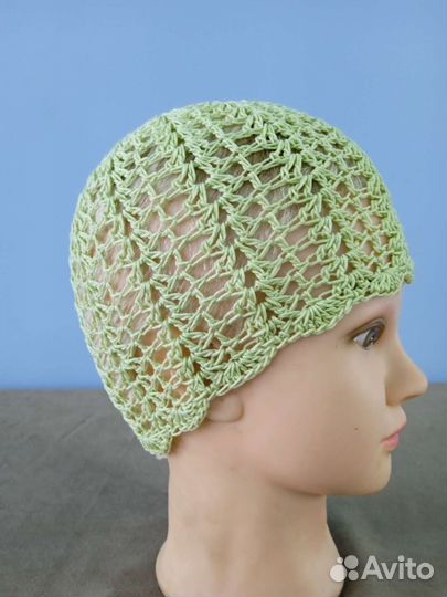 Летние вязанные шапки