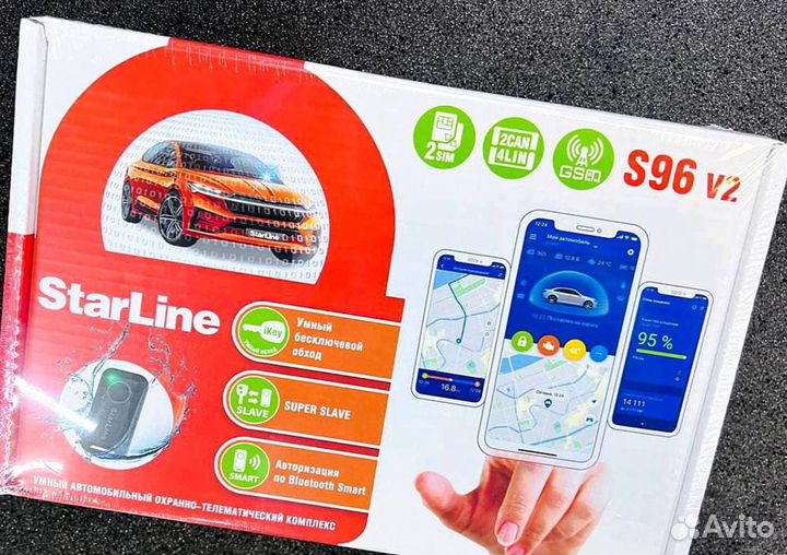 Сигнализация Starline S96 2canlin v2