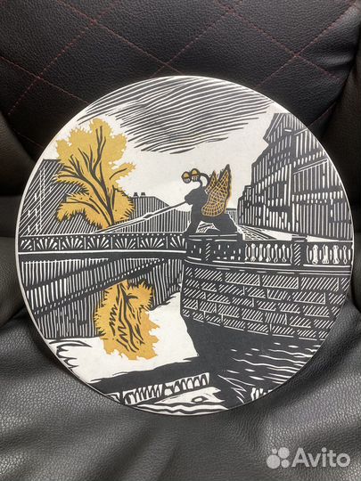Тарелка панно пластик СССР