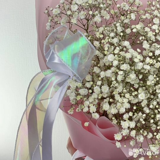 Букет из белой гипсофилы