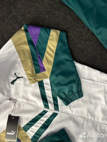 Спортивный костюм Puma белый в стиле ретро из 80х