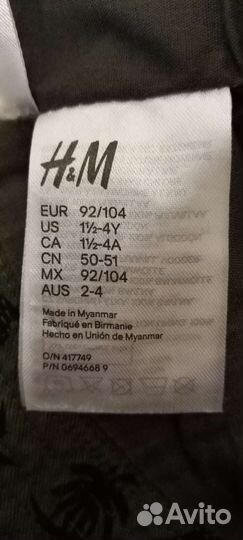 Панама H&M динозавры