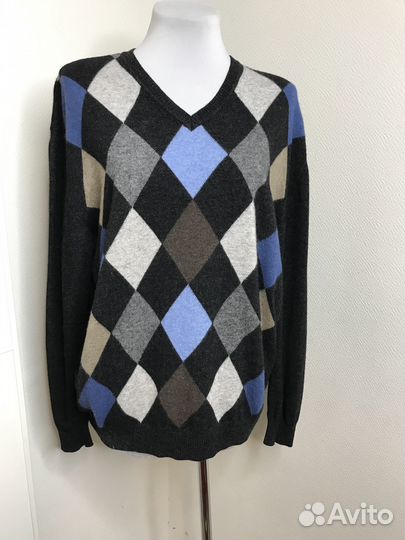 Пуловер 50-52 Royal Spenser Шерсть вис кашемир Ита