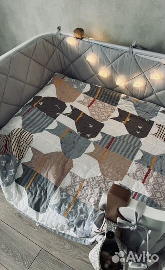 Покрывало пэтчворк на детскую кровать