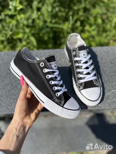 Кеды converse черно - белые женские