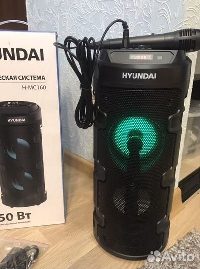 Портативная bluetooth колонка с микрофоном 50вт че