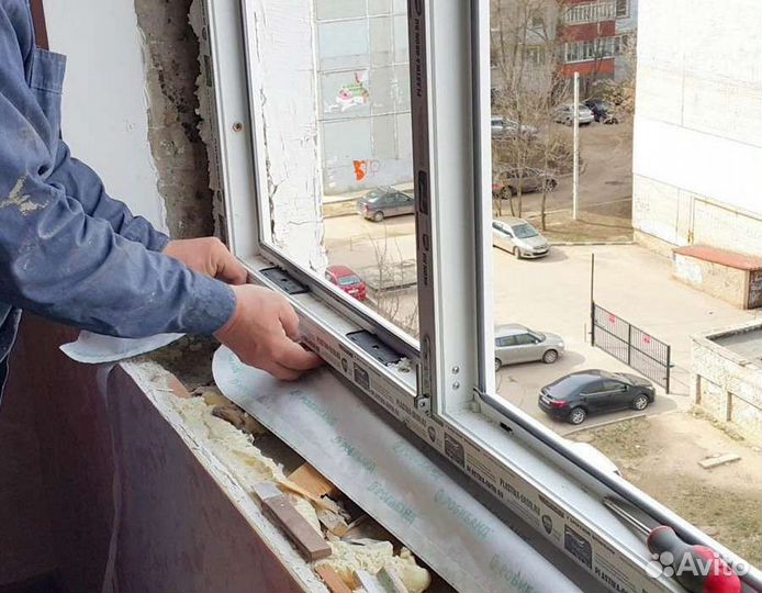 Установка пластиковых окон,откосов, подоконников