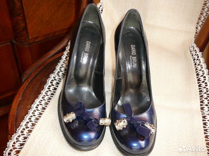 Итальянские туфли из лакированной кожи