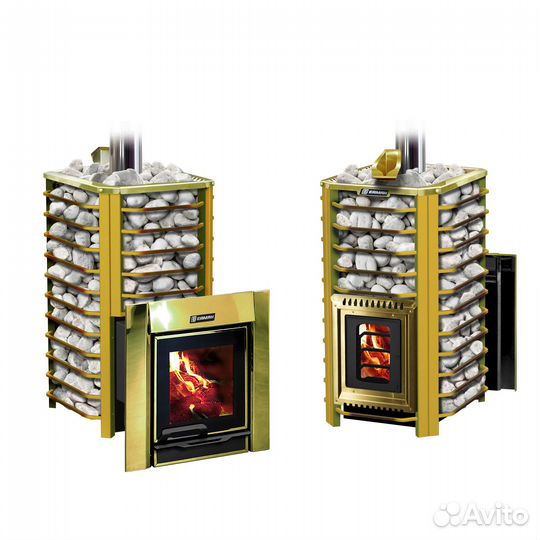 Печь банная ermak 24 сетка люкс gold