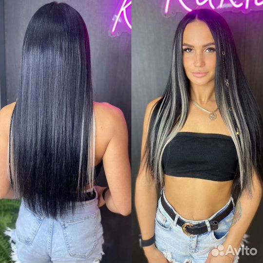 Волос канекалоном, афронаращивание+ работу