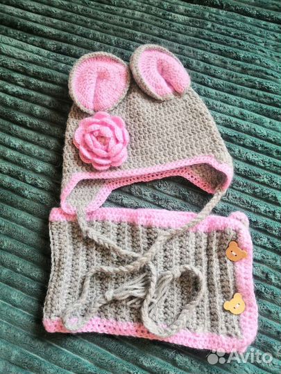 Комплект шапка и шарф