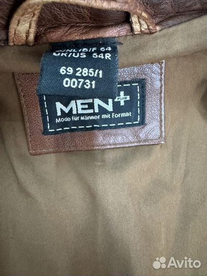 Кожаная куртка мужская пилот 62-64 размер