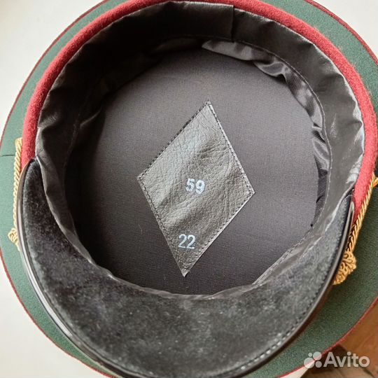 Фуражка офисная зеленая