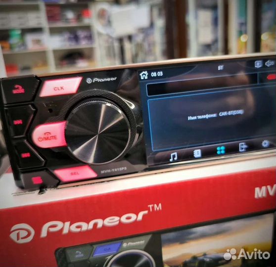Магнитола Pioneer Дисплеем стандарт 1 din