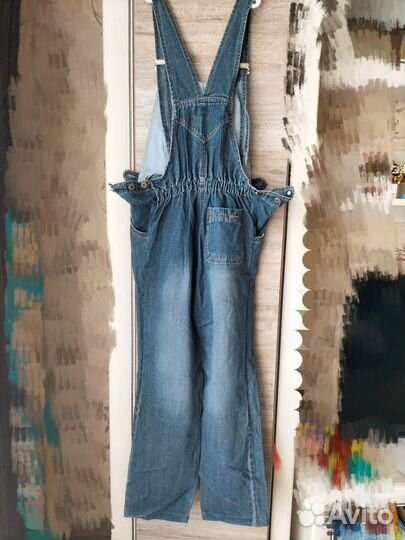 Джинсовые комбинезон 48 размер
