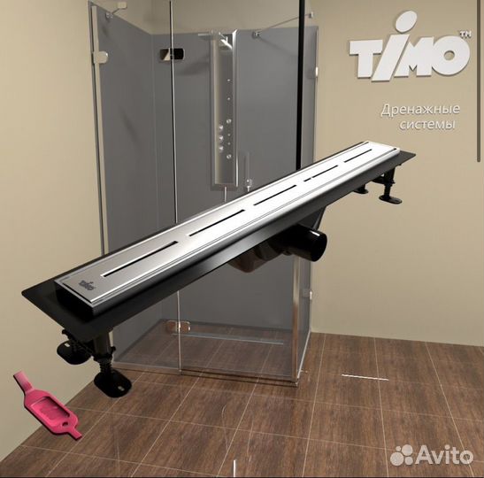 Душевой лоток timo SP10-700, с порогами