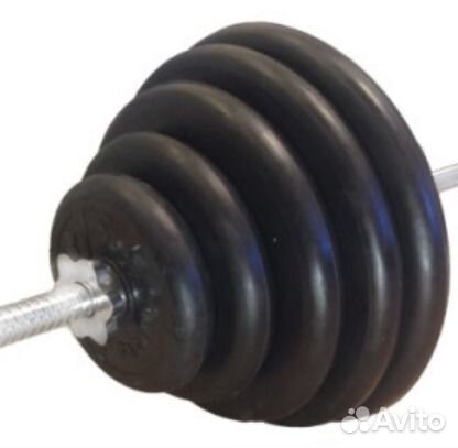 80 Дисков Обрезиненные и Метал. Замки и Грифы М В