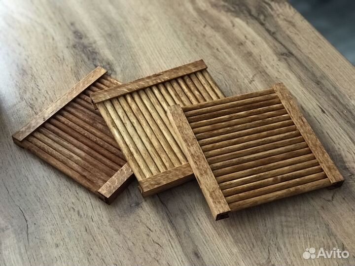 Деревянный поднос,подставки под горячее