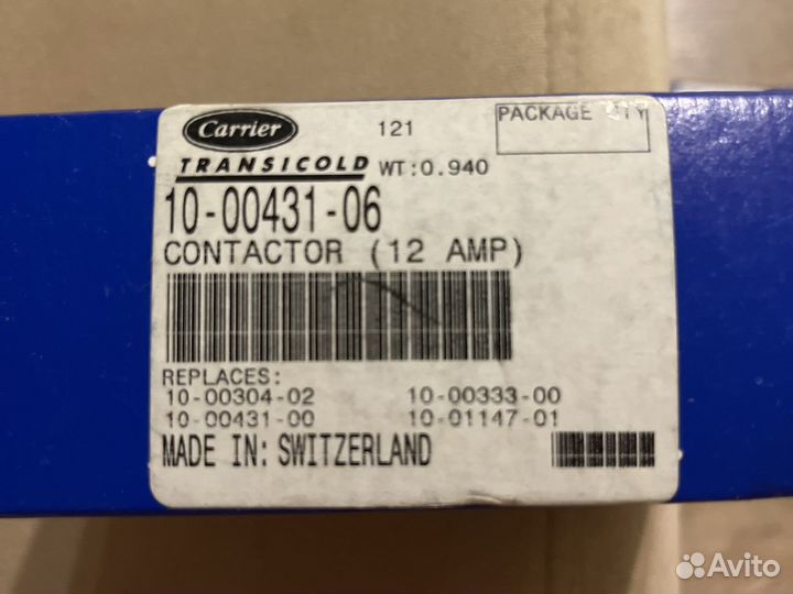 Контактор Carrier 12A