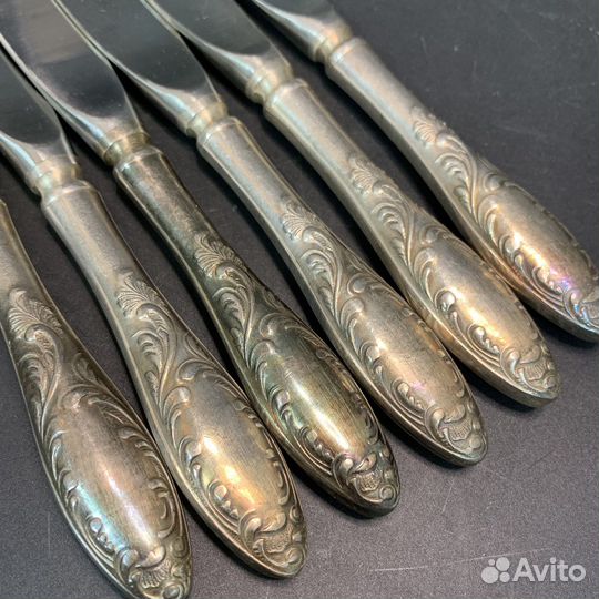 Столовые ножи Пламя мельхиор Кольчугино