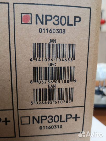 Оригинальная лампа NEC np30lp для проектора новая