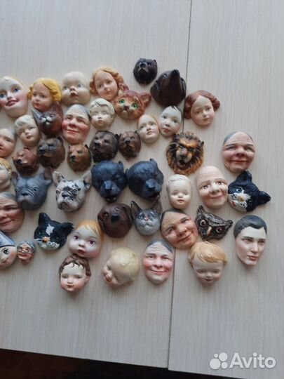 Личики для ватных игрушек