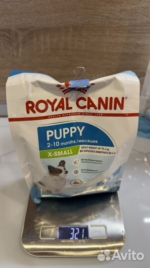Корм royal canin Starter mini и Puppy x-small