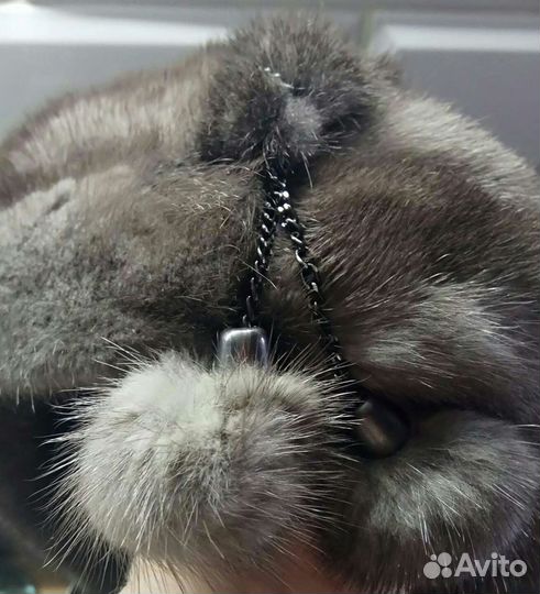 Шапка из северной норки от дизайнера