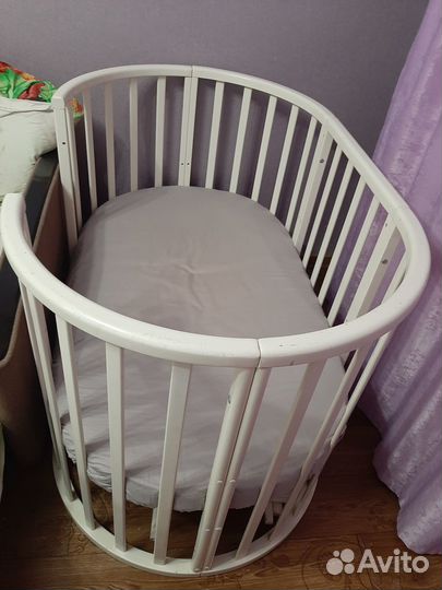 Кроватка круглая овальная