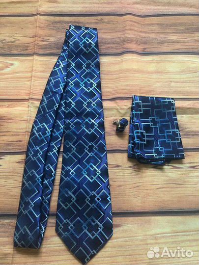 Наборы галстук-платок-запонки