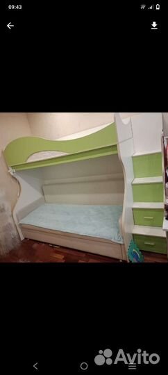 Кровать чердак с матрасом