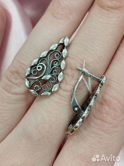 Комплект, серебро 925