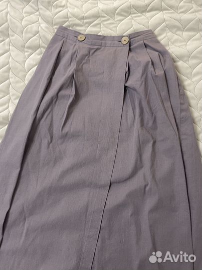 Юбка на запах хлопок миди