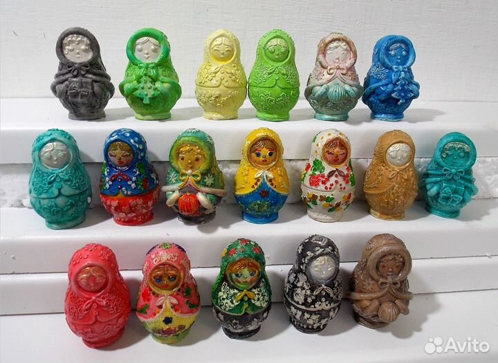 Фигурки матрёшки - Раскраски