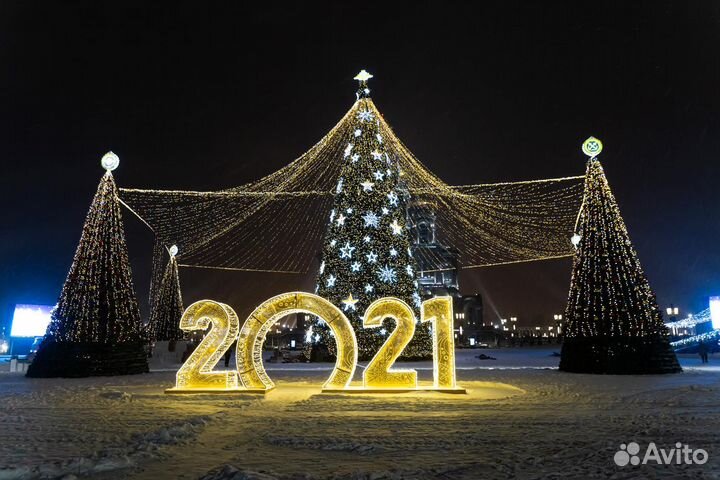 Светящиеся фигуры для улицы