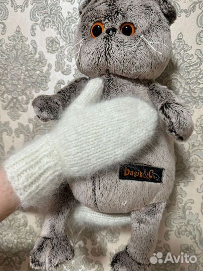 Варежки детские из собачьей шерсти(самоед)