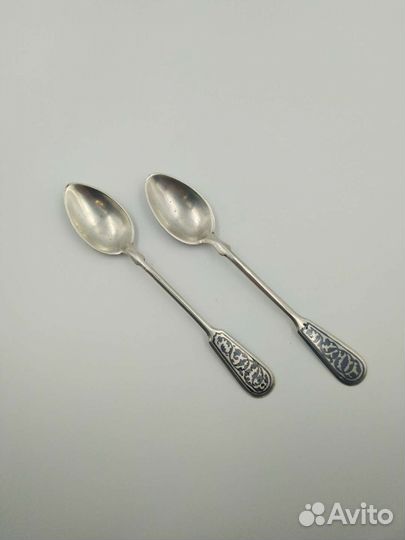 Ложка чайная серебро 875 Кубачи СССР 50-е годы