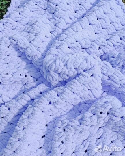 Плед детский вязаный ручная работа