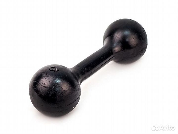 Гантель чугунная литая 5 кг